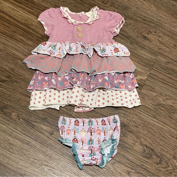 Matilda Jane Dreams Come True Bubble Onsie Dress Pink Cream Blue 12-18 Months - Picture 2 of 10